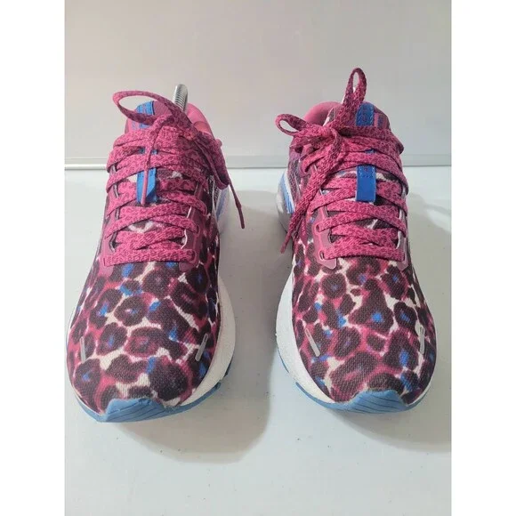 Brooks Adrenaline GTS 22 Women’s Size 10 Pink Leopard Running Shoes 1203531B568 - Picture 2 of 8